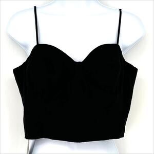 Le Blog Store Marcelle Crop Top in Black Size 40/8